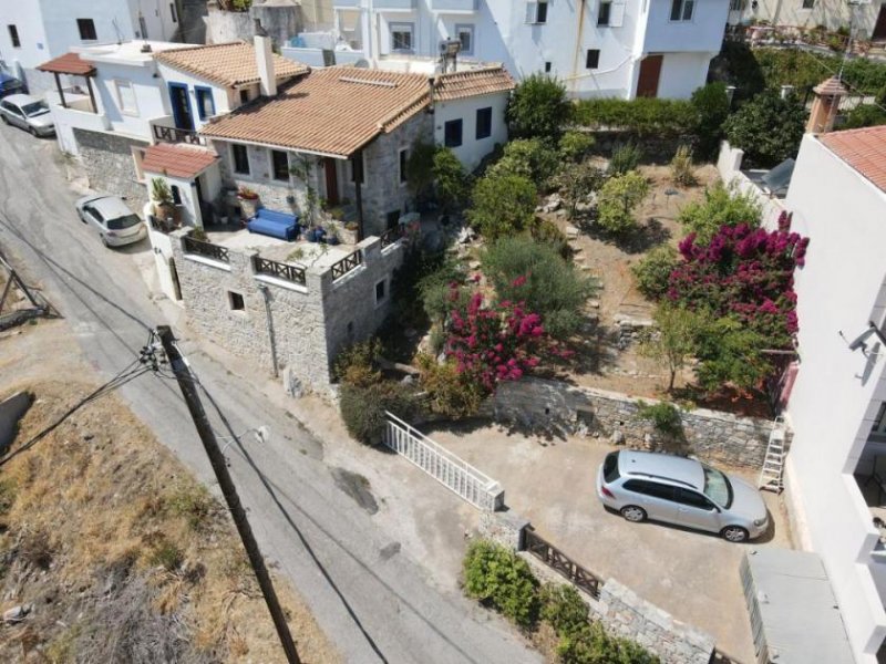 Kalo Chorio Kreta, Kalo Chorio: Traditionelles Steinhaus mit Panoramablick auf das Meer zu verkaufen Haus kaufen